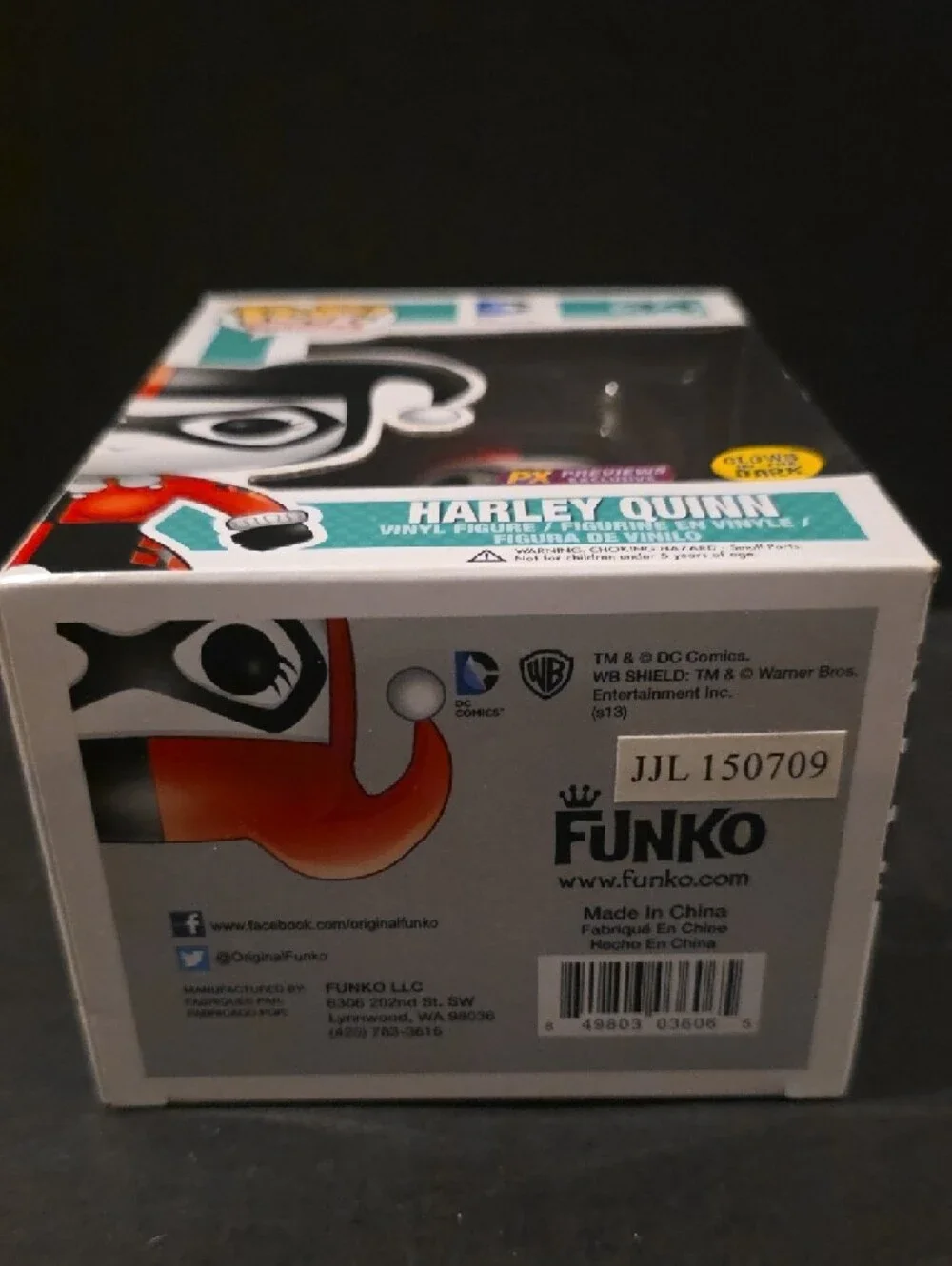 Funko Pop! Heroes Harley Quinn Vinyl Figure — Black, White, Red - Picture 2 of 6